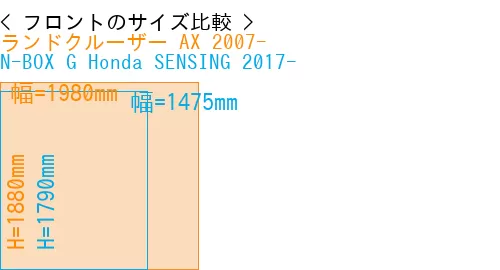 #ランドクルーザー AX 2007- + N-BOX G Honda SENSING 2017-